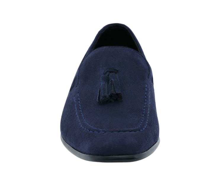 
                      
                        Amali Emperor navy tassel loafers front
                      
                    
