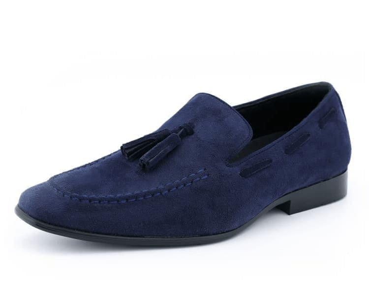 Amali Emperor navy tassel loafers main