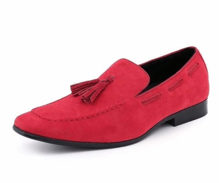 Amali Emperor red tassel loafers main