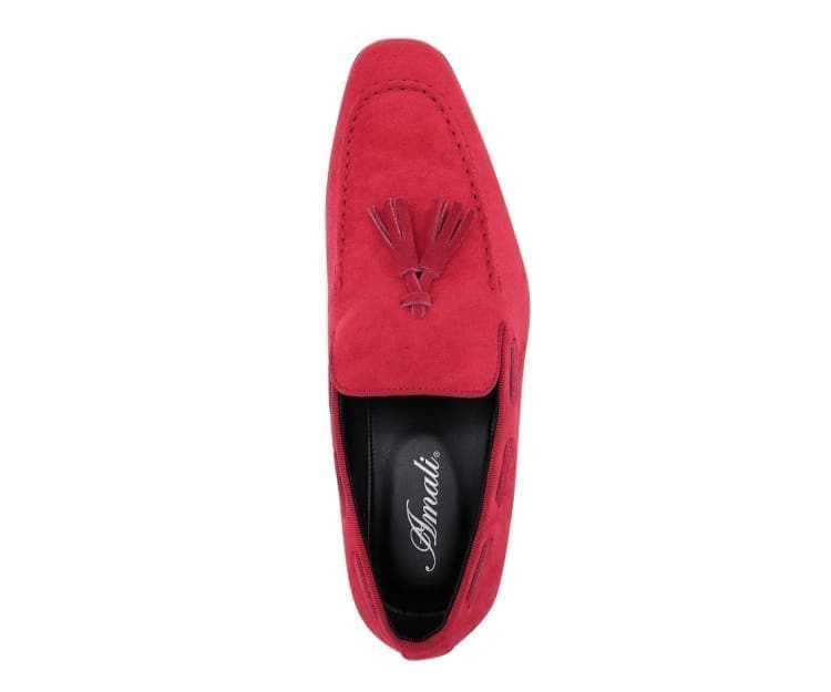
                      
                        Amali Emperor red tassel loafers top
                      
                    