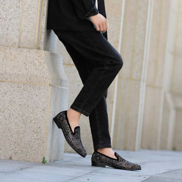 
                      
                        Amali Enzo black slip on loafers life 2
                      
                    