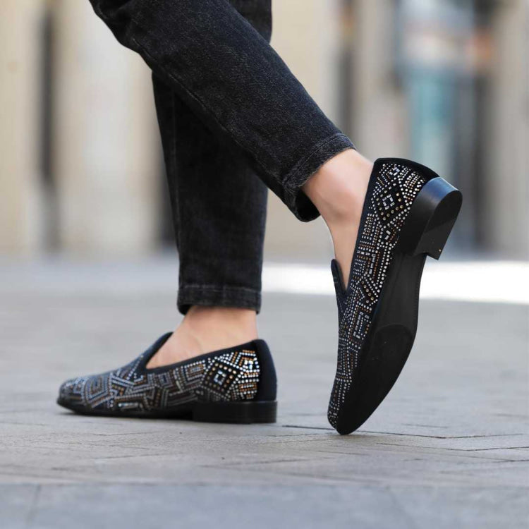 
                      
                        Amali Enzo black slip on loafers life 3
                      
                    