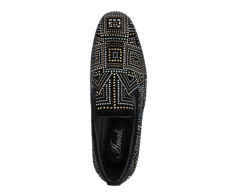 
                      
                        Amali Enzo black slip on loafers top
                      
                    