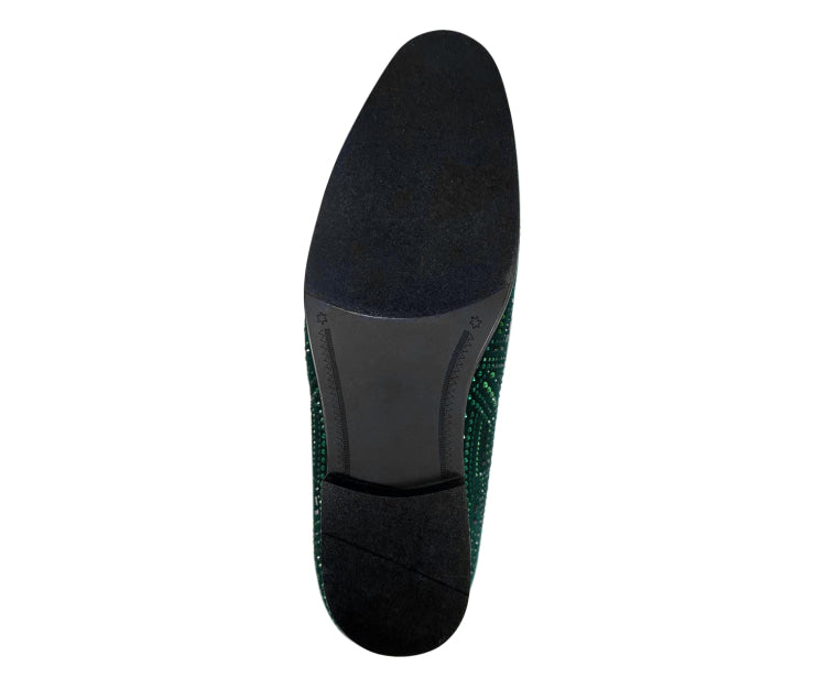 
                      
                        Amali Enzo green slip on loafers sole
                      
                    