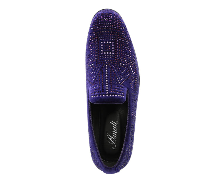 
                      
                        Amali Enzo purple slip on loafers top
                      
                    