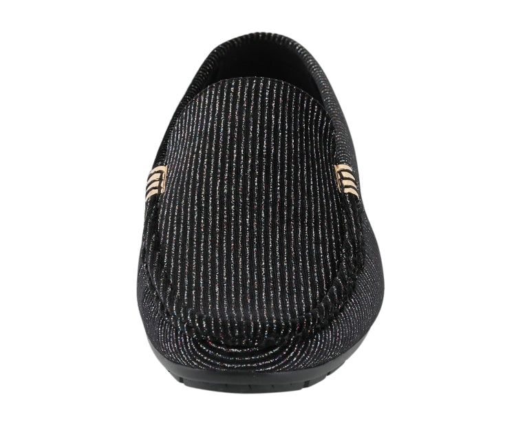 
                      
                        Amali Eric black driving loafers front
                      
                    