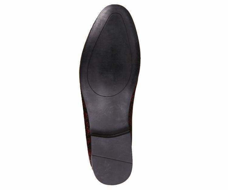 
                      
                        Amali Erin red glitter loafers sole
                      
                    