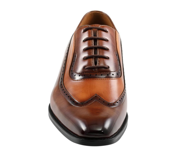 
                      
                        Amali Everett tan oxford shoes front
                      
                    