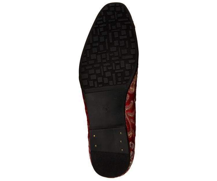 
                      
                        Amali Fabian red sequin loafers sole
                      
                    