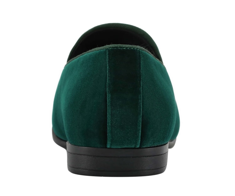 
                      
                        Amali Fabio green loafers back
                      
                    