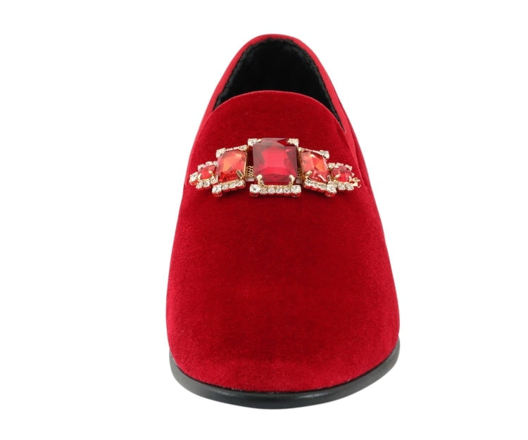 
                      
                        Amali Fabio red loafers front
                      
                    