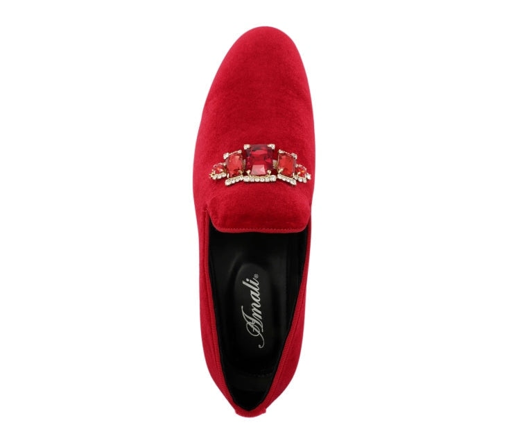 
                      
                        Amali Fabio red loafers top
                      
                    