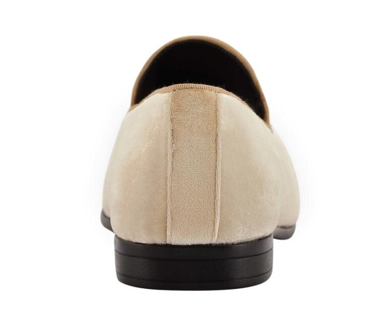 
                      
                        Amali Fabio taupe loafers back
                      
                    
