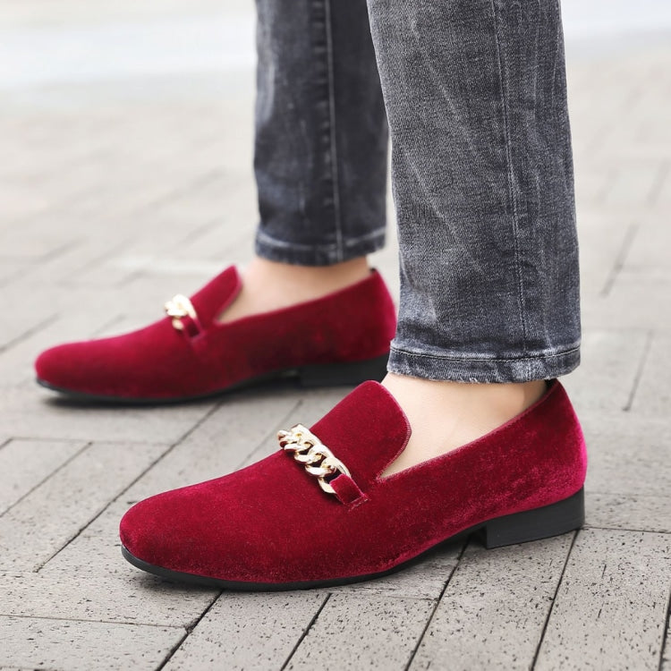 Amali Fay burgundy velvet loafers life