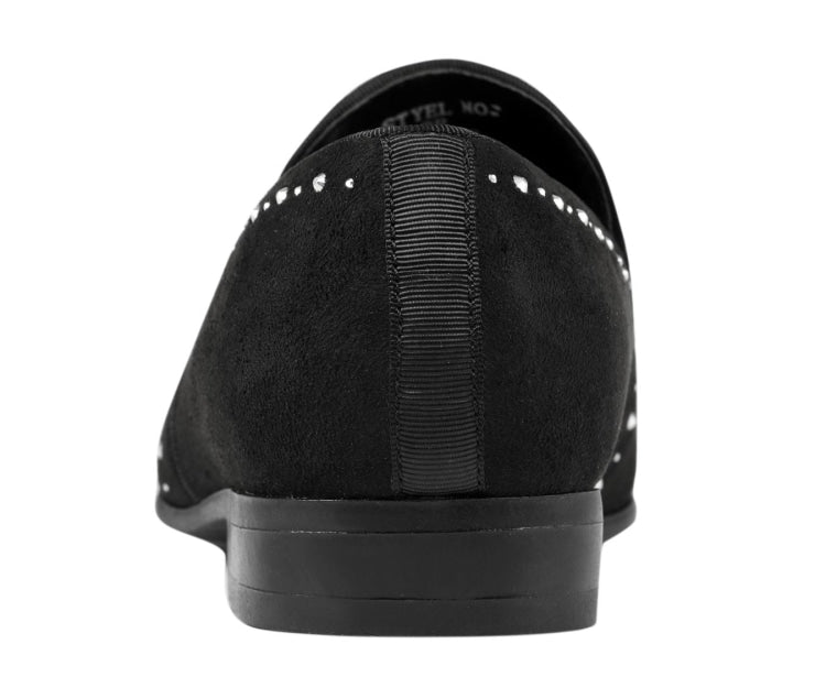 
                      
                        Amali Francis black rhinestone loafers back
                      
                    