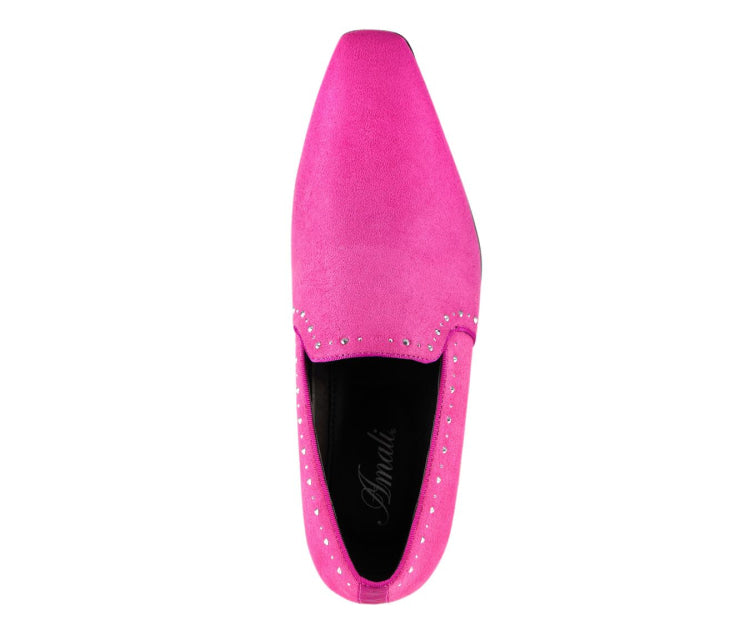 
                      
                        Amali Francis fuchsia rhinestone loafers top
                      
                    