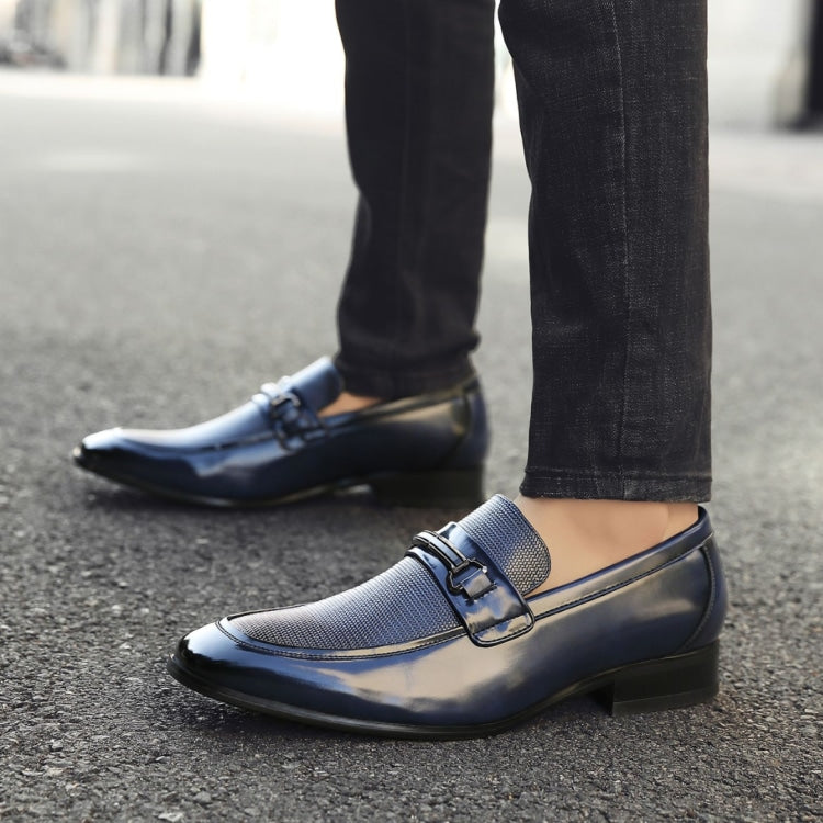 Amali Gerald navy bit loafers life