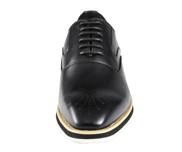 
                      
                        Amali Gideon black oxford sneakers front
                      
                    