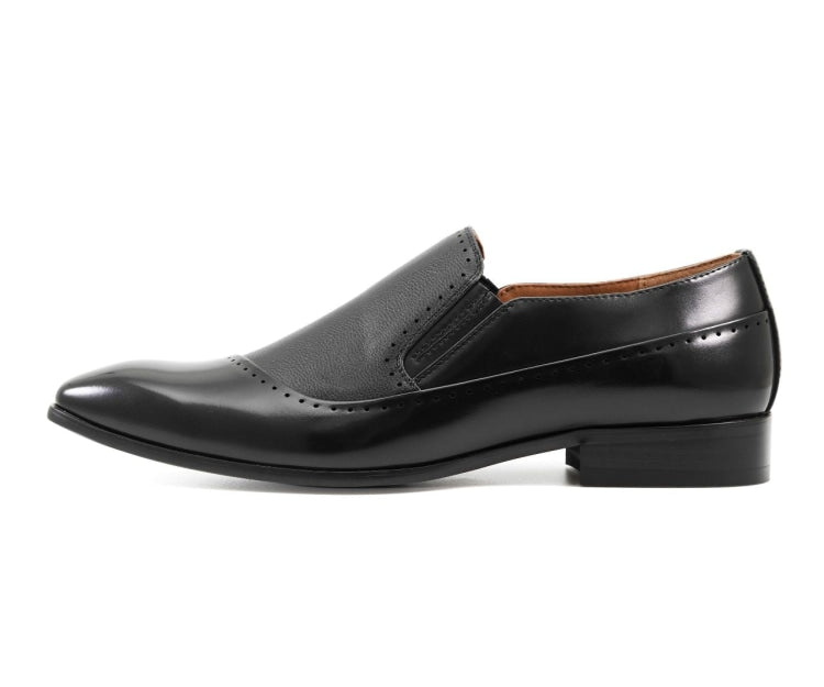 Amali Glade black dress loafers side