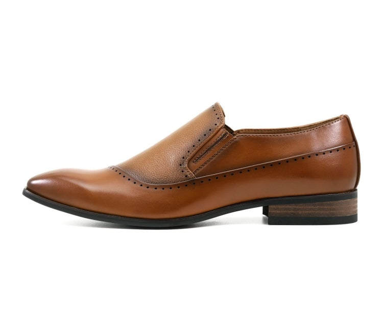 Amali Glade tan dress loafers side