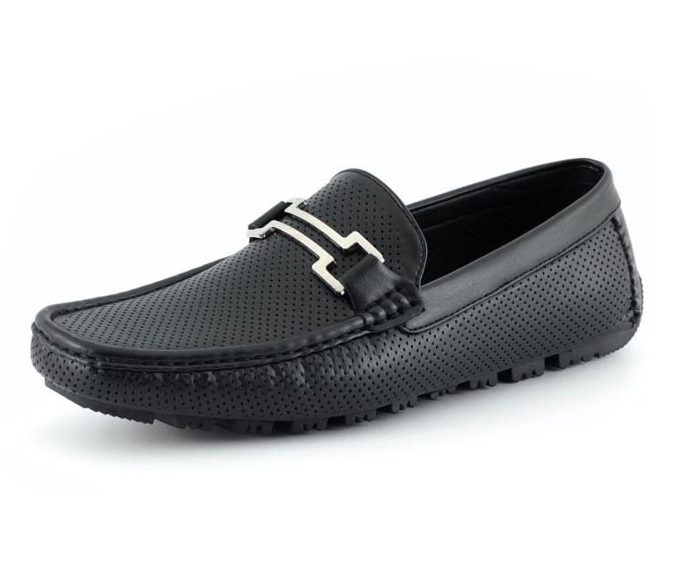 Amali Harry2 black driving shoes main