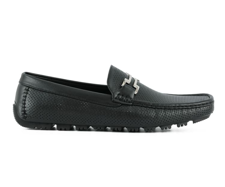 Amali Harry2 black driving shoes side