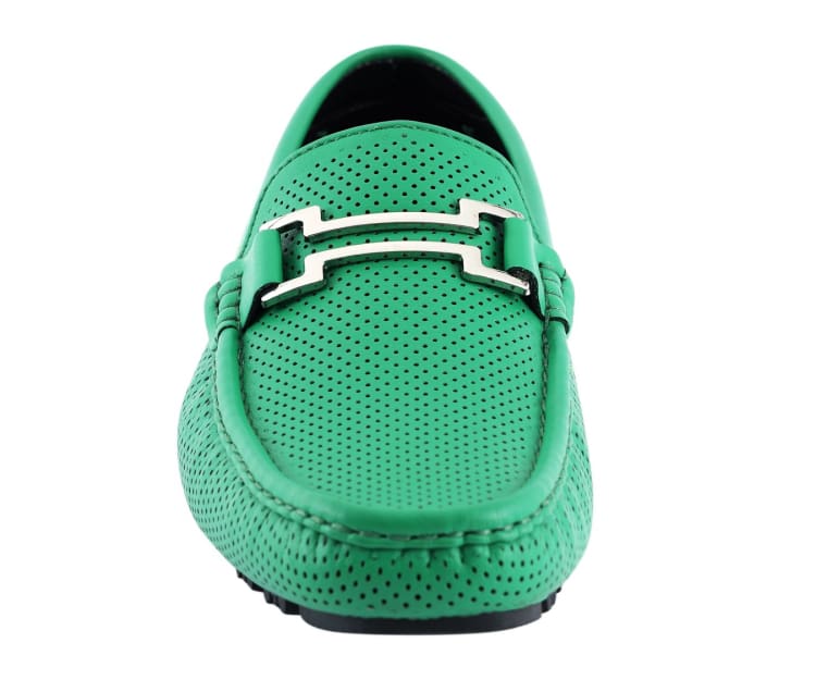 
                      
                        Amali Harry2 green driving shoes front
                      
                    