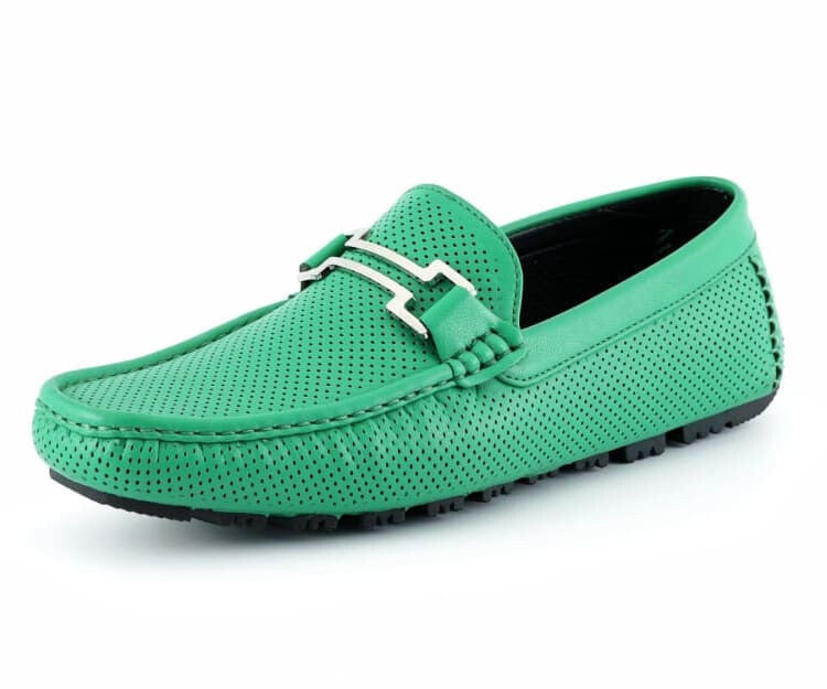 Amali Harry2 green driving shoes main