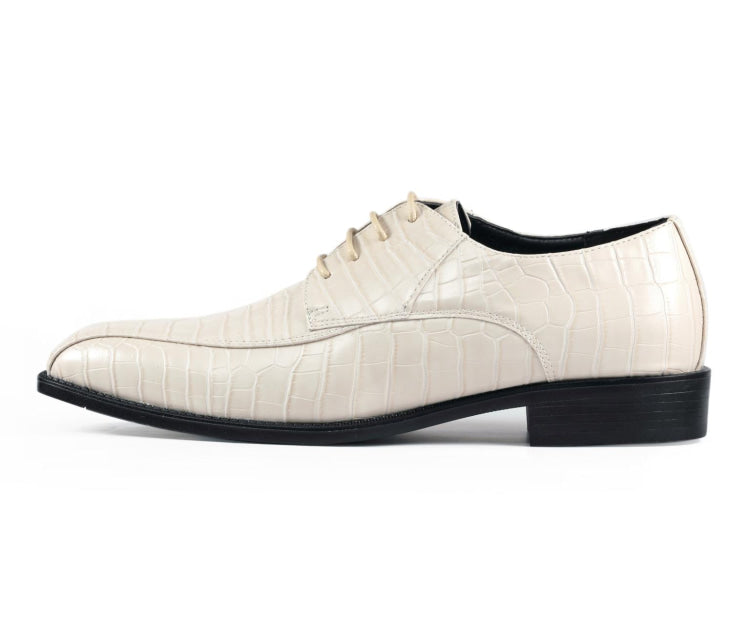 Amali Harvey cream oxford shoes side