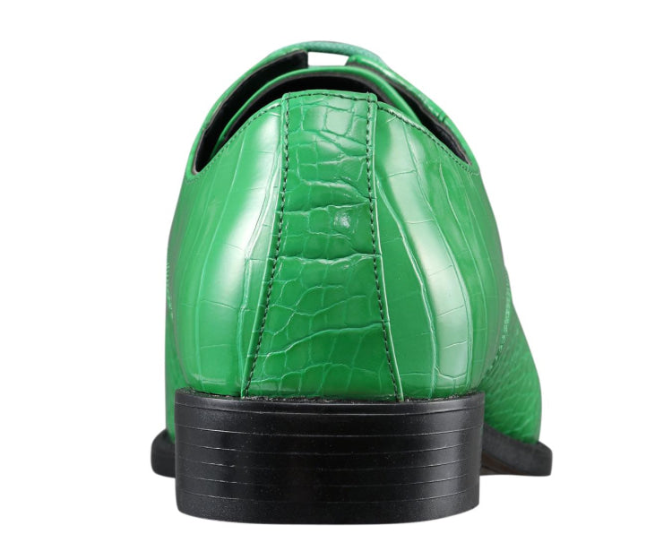 
                      
                        Amali Harvey green oxford shoes back
                      
                    