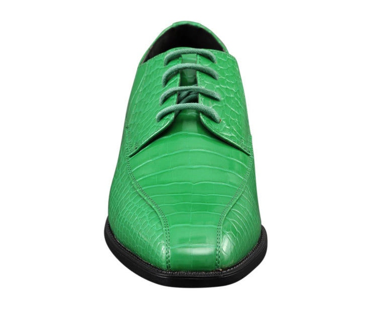 
                      
                        Amali Harvey green oxford shoes front
                      
                    