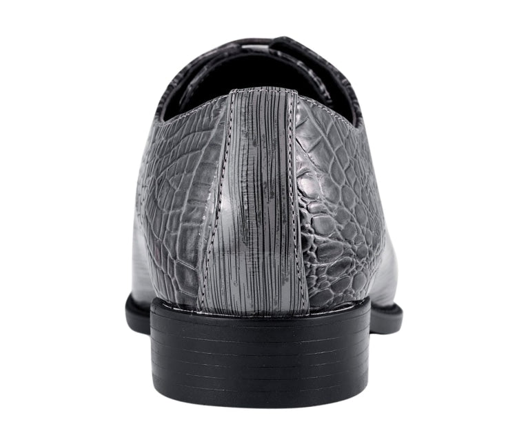 
                      
                        Amali Harvey grey oxford shoes back
                      
                    