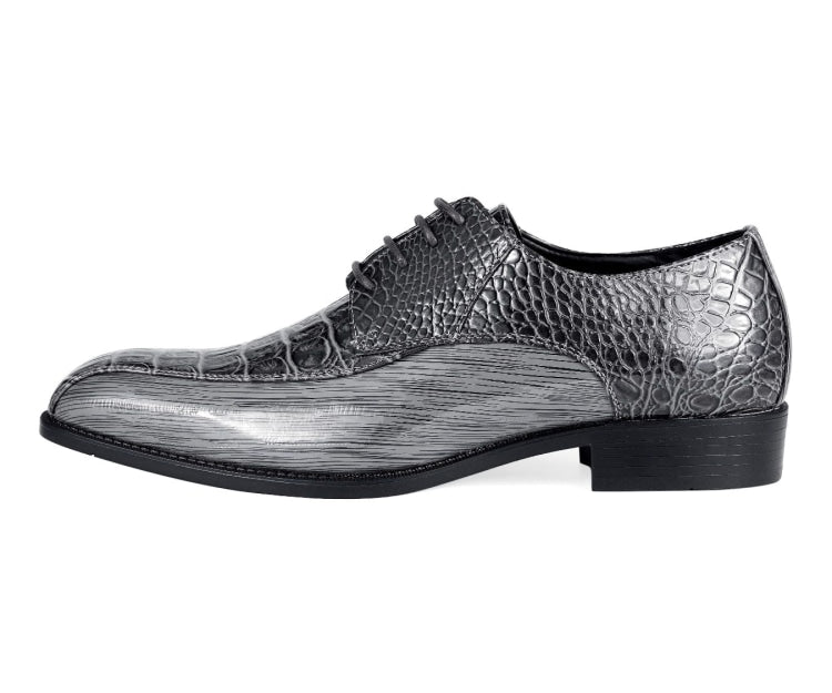 Amali Harvey grey oxford shoes side