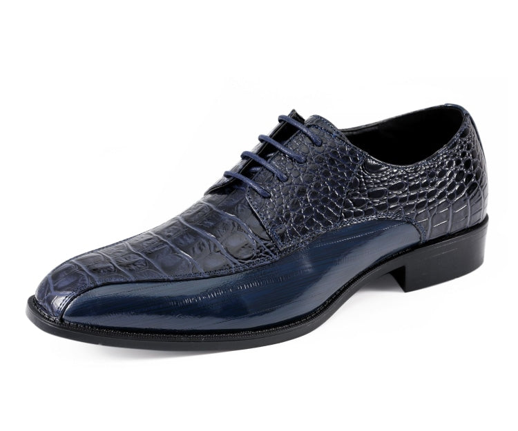 Amali Harvey navy blue oxford shoes main