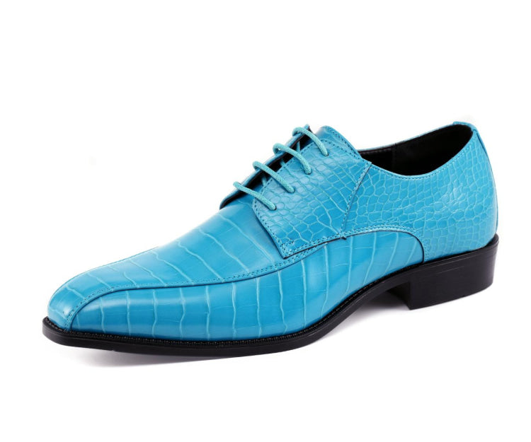Amali Harvey turquoise oxford shoes main