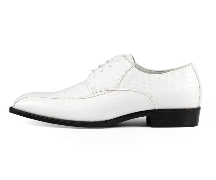 Amali Harvey white oxford shoes side