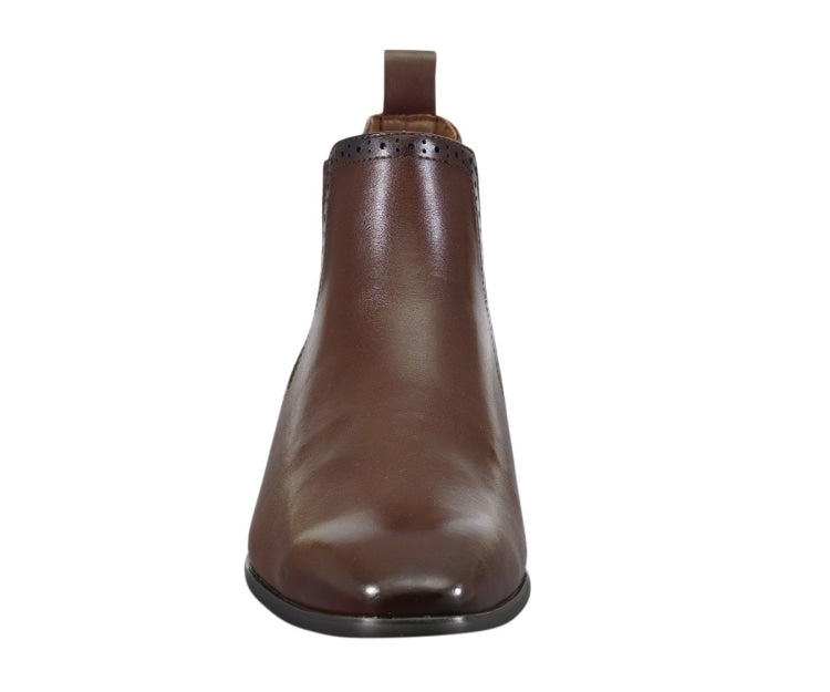 
                      
                        Amali Hayes brown chelsea boots front
                      
                    