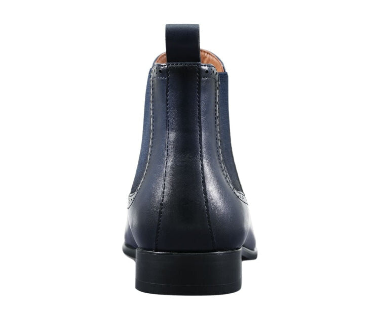 
                      
                        Amali Hayes navy chelsea boots back
                      
                    