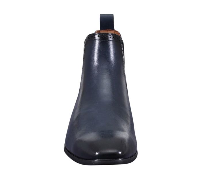 
                      
                        Amali Hayes navy chelsea boots front
                      
                    