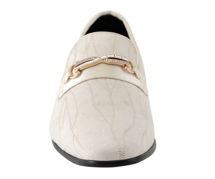 
                      
                        Amali Hector beige loafers with bit front
                      
                    