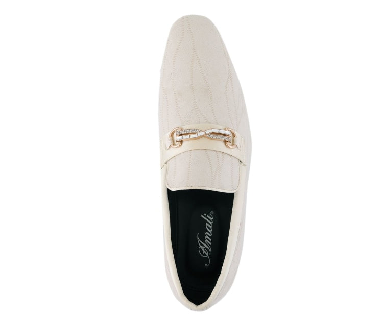 
                      
                        Amali Hector beige loafers with bit top
                      
                    