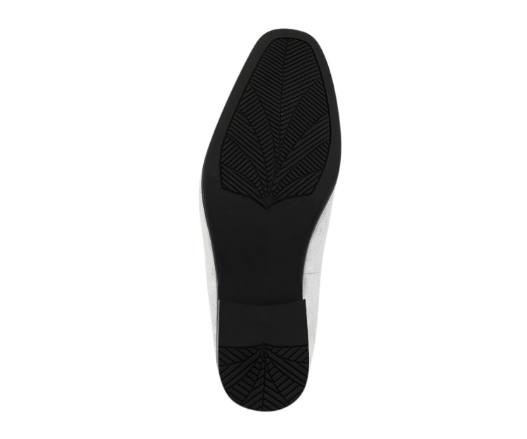 
                      
                        Amali Hector white loafers with bit sole
                      
                    