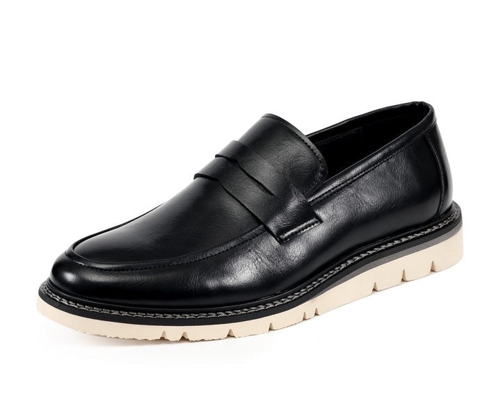 Amali Hugh black penny loafers main
