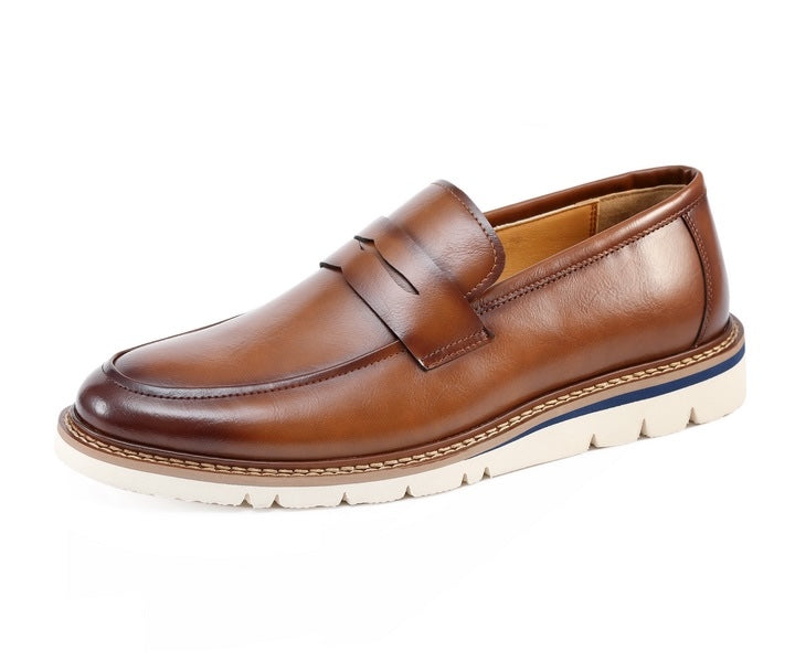 Amali Hugh cognac penny loafers​ main