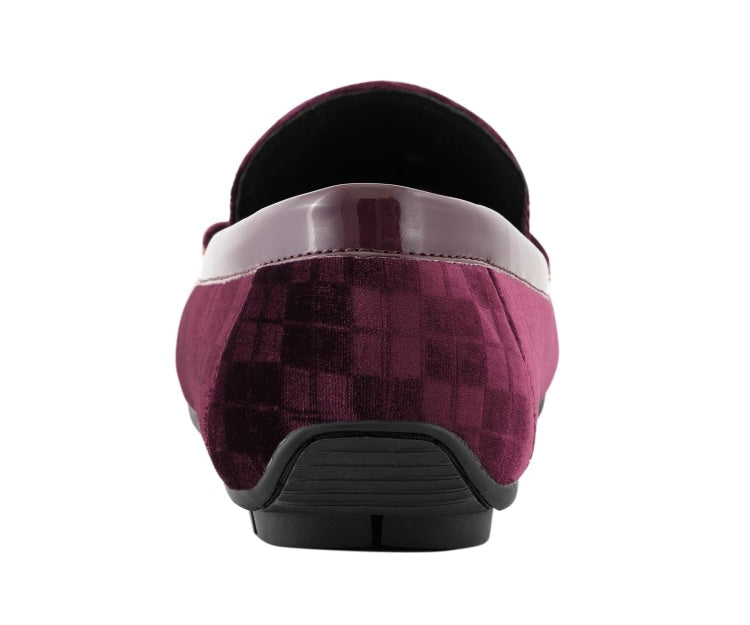 
                      
                        Amali Jace burgundy driving shoes back
                      
                    
