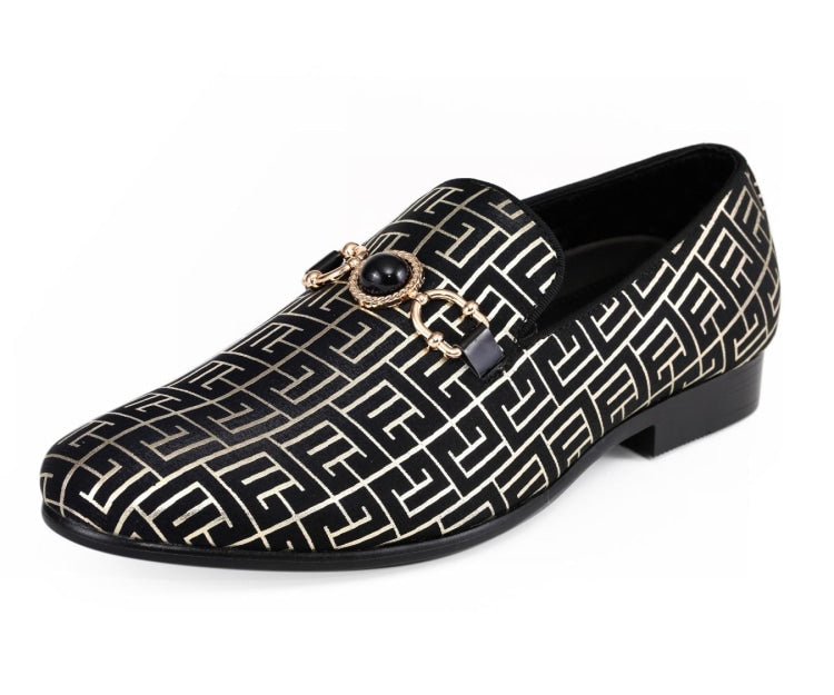Amali Kazimar black designer loafers main