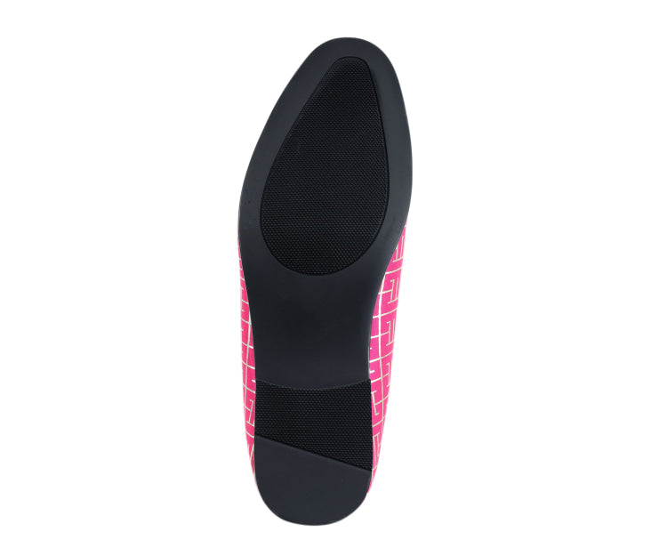 
                      
                        Amali Kazimar fuchsia designer loafers sole
                      
                    