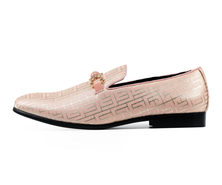 Amali Kazimar pink designer loafers side