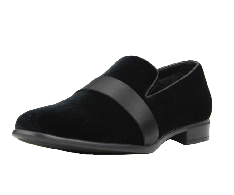 Amali Knight black smoking slippers main