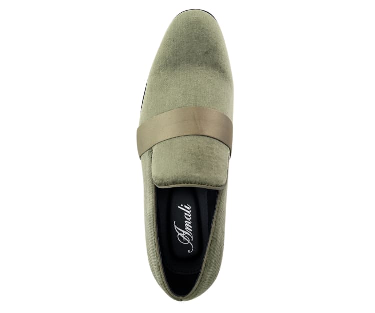 
                      
                        Amali Knight green smoking slippers top
                      
                    
